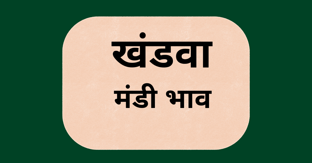 खंडवा मंडी भाव (Khandwa Mandi Bhav)